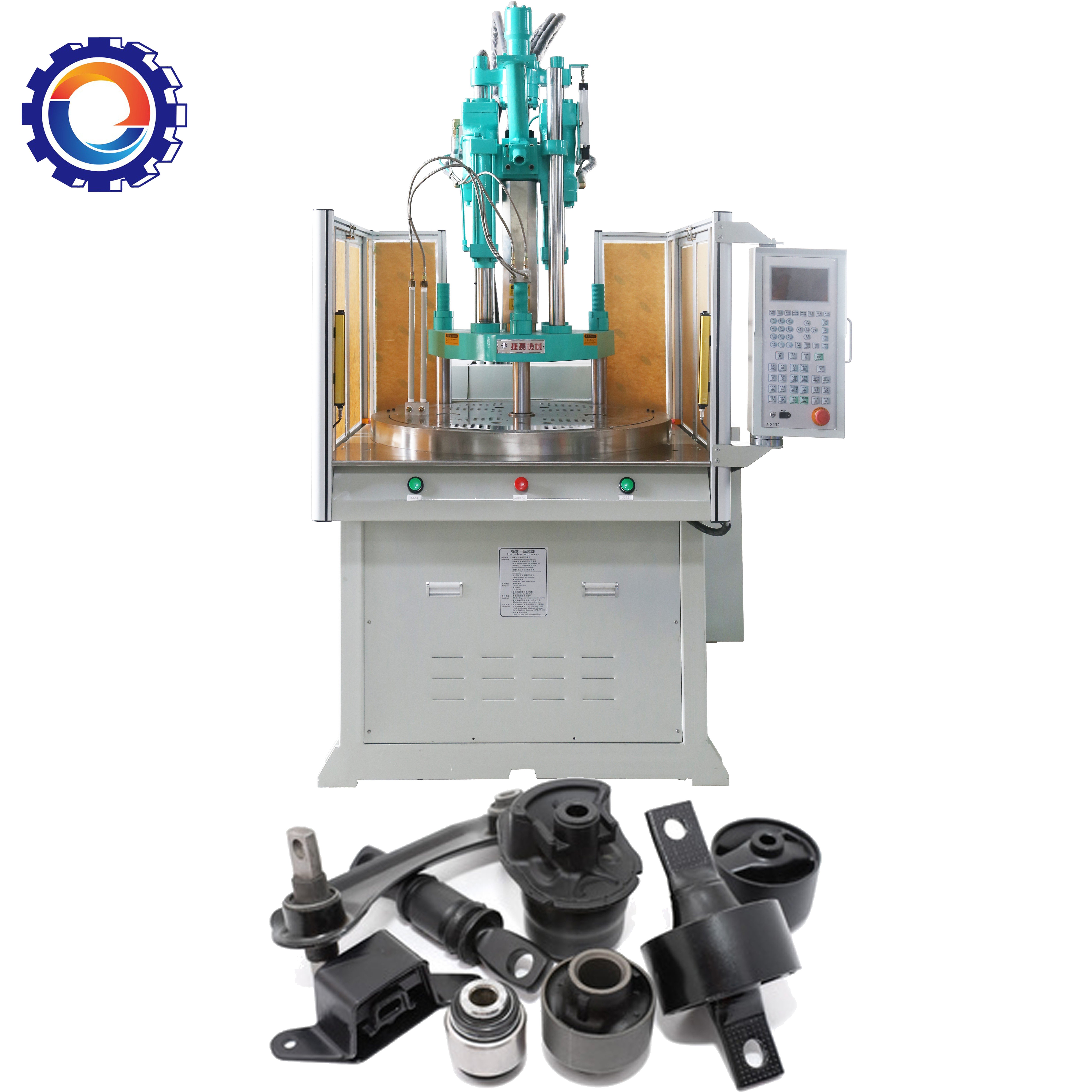 Factory Sale Plastic Product Auto Parts Manufacturing Equipment Rotary Sliding Table Vertical Injection Molding Machine